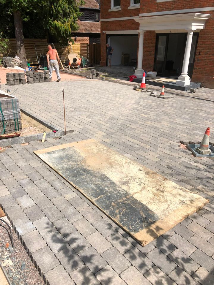 Block paving driveway project by PL Taylor Landscaping across Essex, Kent and London