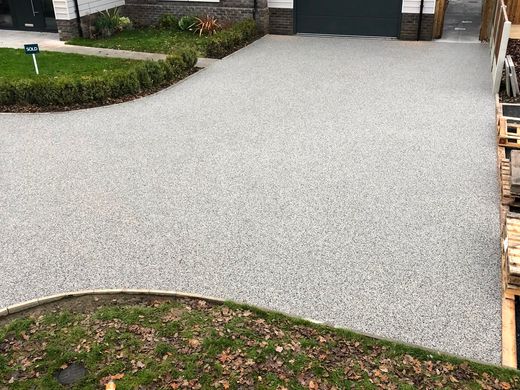 Completed resin-bound driveway laid by PL Taylor Landscaping