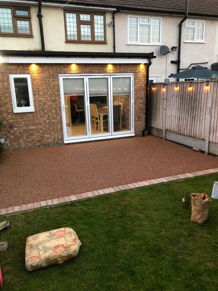 Paved patio project by PL Taylor Landscaping across Essex, Kent and London
