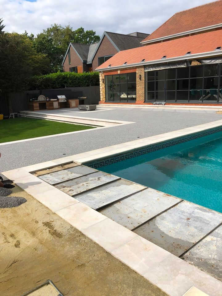 Paved patio project by PL Taylor Landscaping across Essex, Kent and London