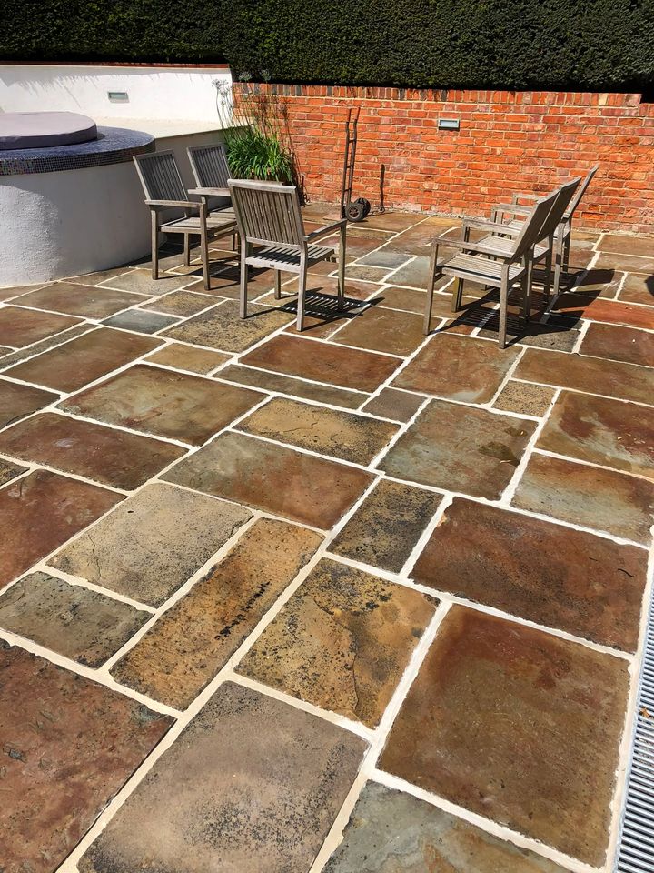 Paved patio project by PL Taylor Landscaping across Essex, Kent and London