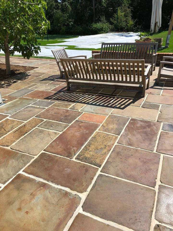 Paved patio project by PL Taylor Landscaping across Essex, Kent and London