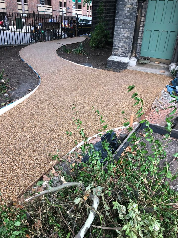 Resin-bound driveway project by PL Taylor Landscaping across Essex, Kent and London