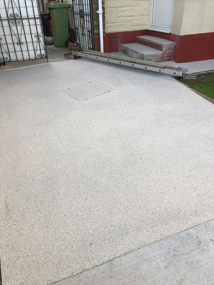 Resin-bound driveway project by PL Taylor Landscaping across Essex, Kent and London
