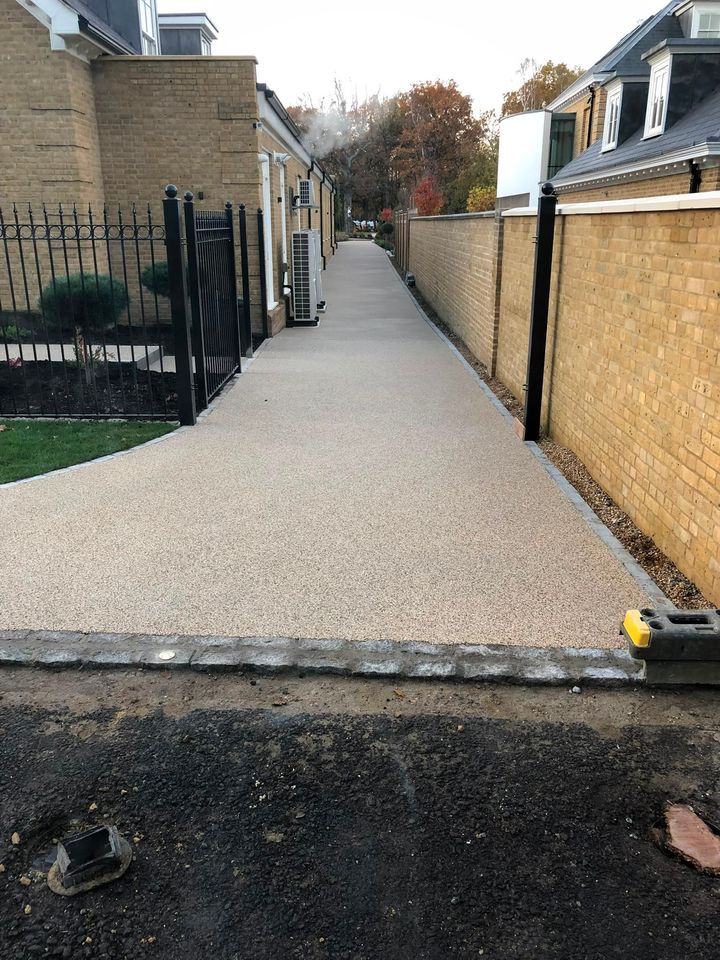 Resin-bound driveway project by PL Taylor Landscaping across Essex, Kent and London