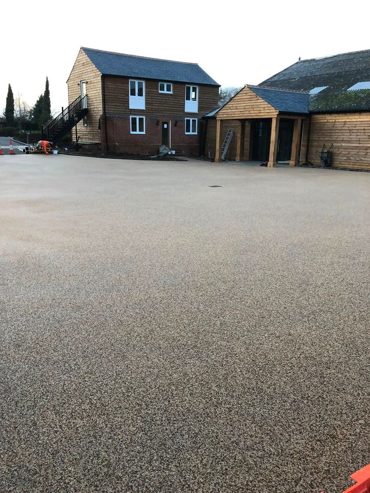 Resin-bound driveway project by PL Taylor Landscaping across Essex, Kent and London