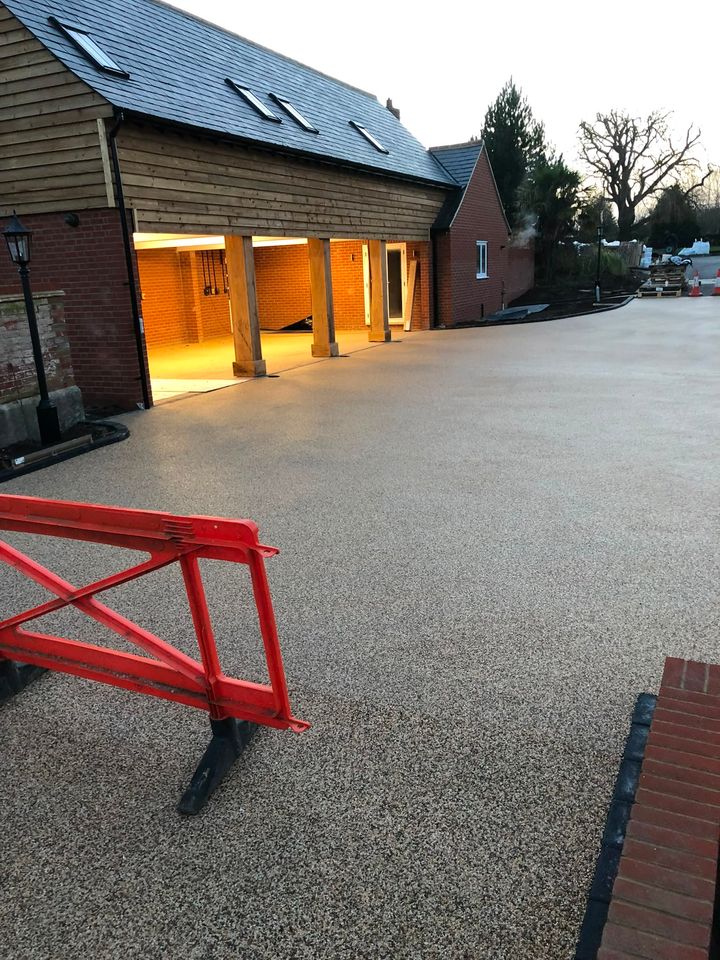 Resin-bound driveway project by PL Taylor Landscaping across Essex, Kent and London