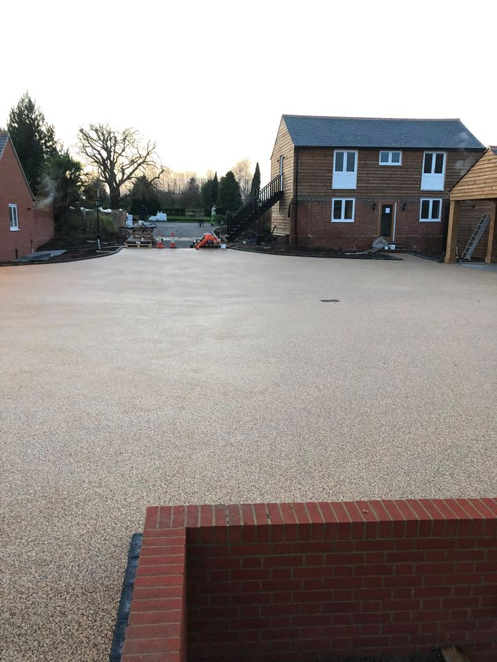 Resin-bound driveway project by PL Taylor Landscaping across Essex, Kent and London