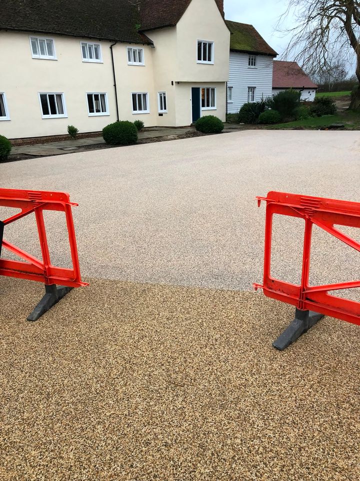 Resin-bound driveway project by PL Taylor Landscaping across Essex, Kent and London