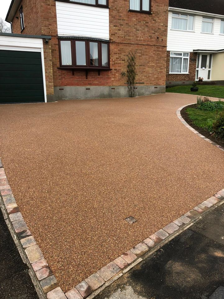 Resin-bound driveway project by PL Taylor Landscaping across Essex, Kent and London