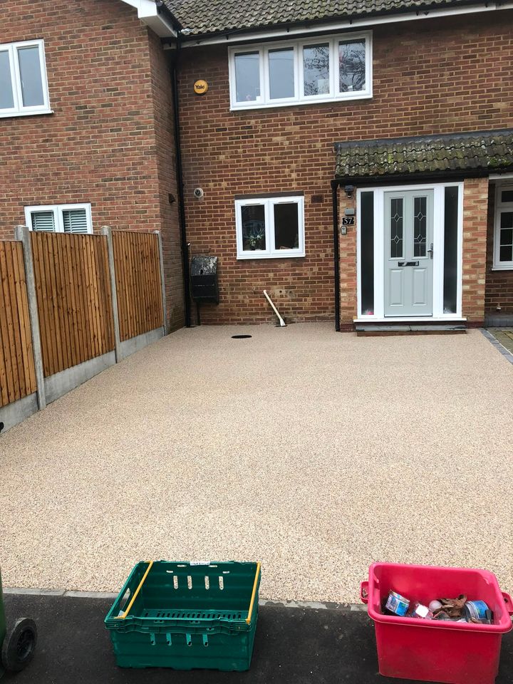 Resin-bound driveway project by PL Taylor Landscaping across Essex, Kent and London