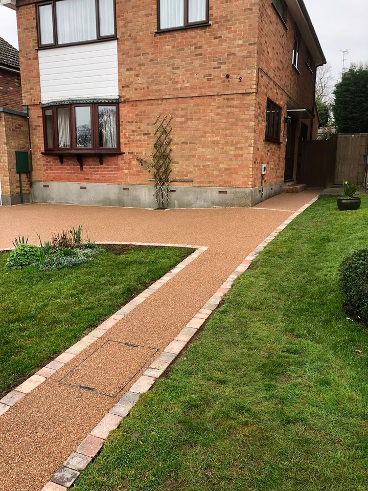 Resin-bound driveway project by PL Taylor Landscaping across Essex, Kent and London