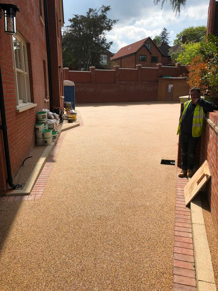 Resin-bound driveway project by PL Taylor Landscaping across Essex, Kent and London