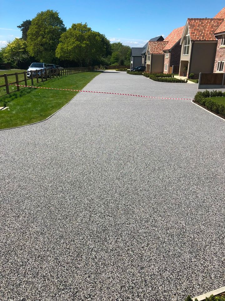 Resin-bound driveway project by PL Taylor Landscaping across Essex, Kent and London