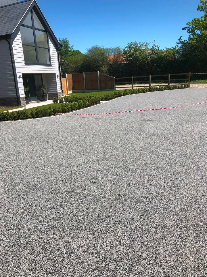 Resin-bound driveway project by PL Taylor Landscaping across Essex, Kent and London