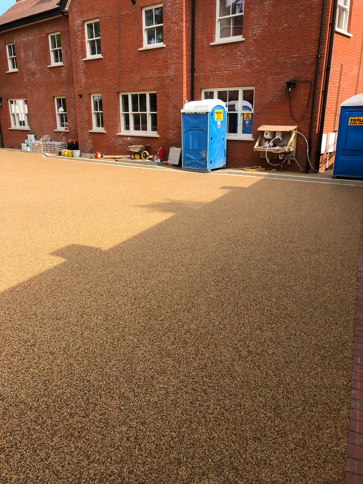 Resin-bound driveway project by PL Taylor Landscaping across Essex, Kent and London