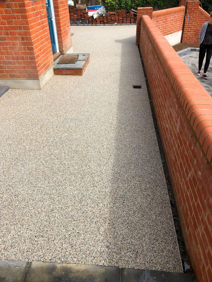 Resin-bound driveway project by PL Taylor Landscaping across Essex, Kent and London