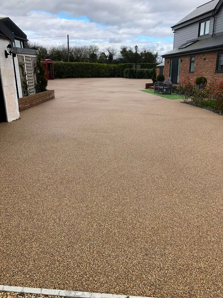 Resin-bound driveway project by PL Taylor Landscaping across Essex, Kent and London