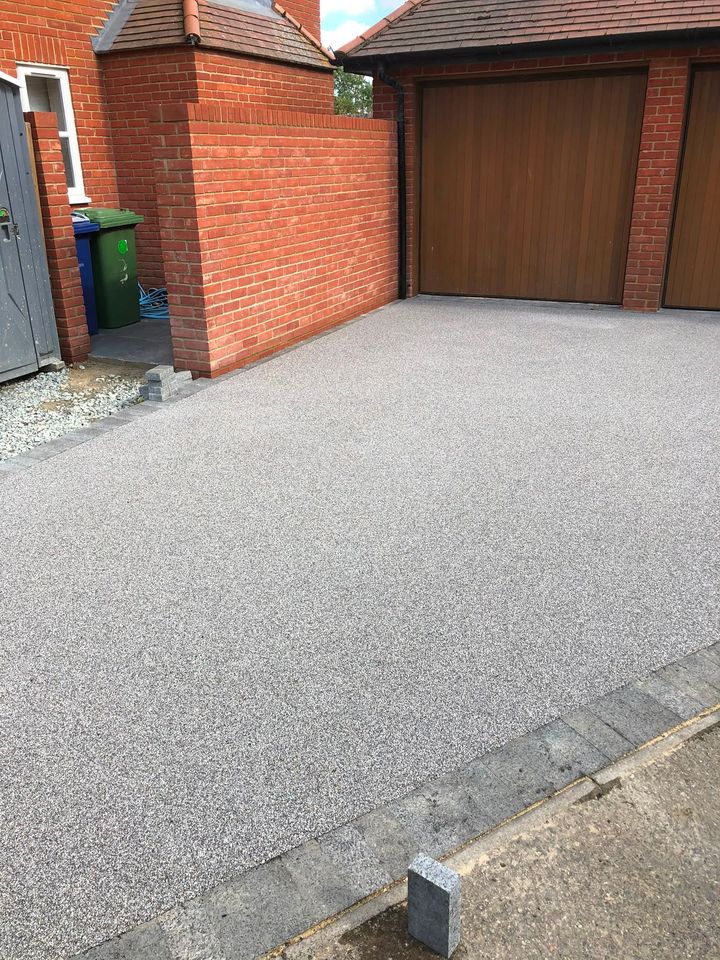 Resin-bound driveway project by PL Taylor Landscaping across Essex, Kent and London