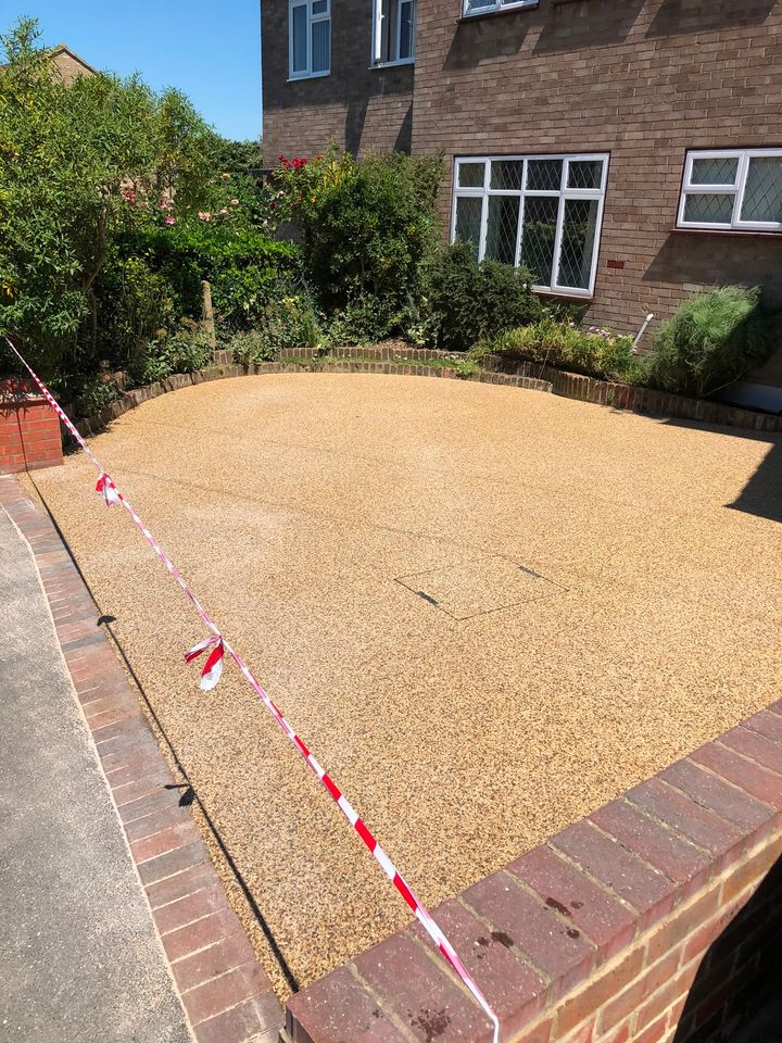 Resin-bound driveway project by PL Taylor Landscaping across Essex, Kent and London