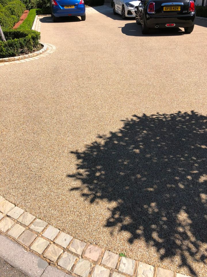 Resin-bound driveway project by PL Taylor Landscaping across Essex, Kent and London