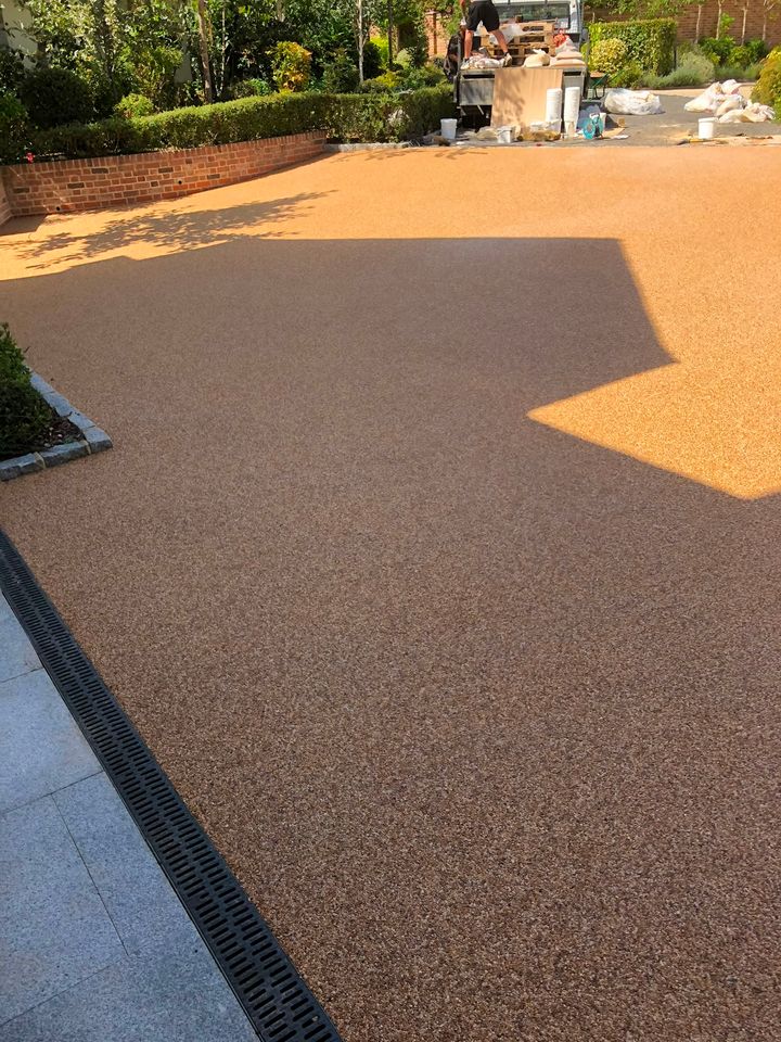Resin-bound driveway project by PL Taylor Landscaping across Essex, Kent and London