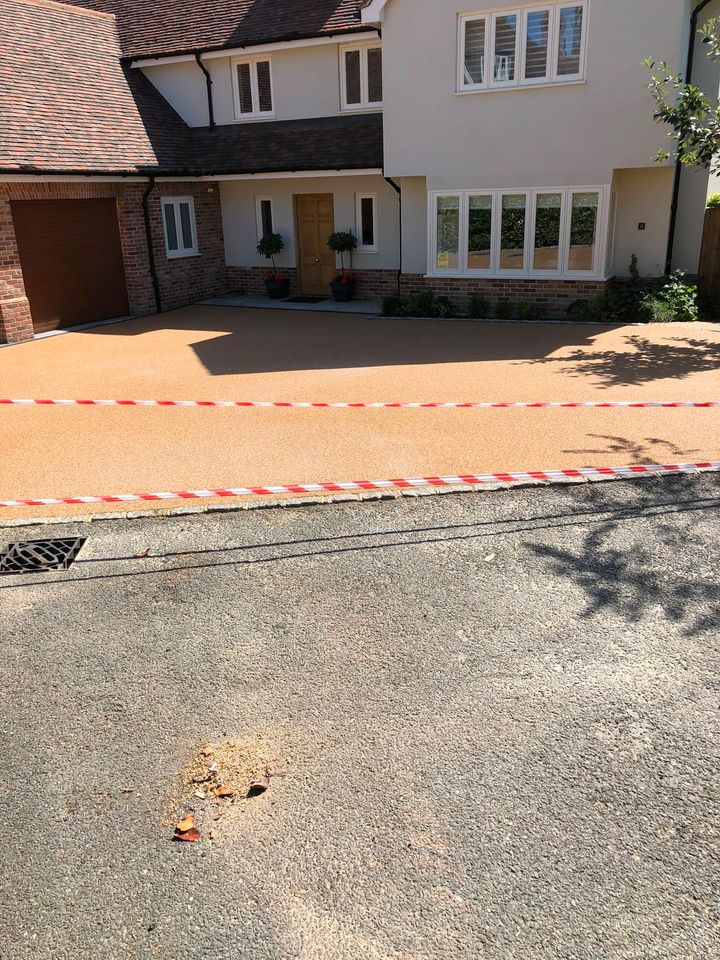 Resin-bound driveway project by PL Taylor Landscaping across Essex, Kent and London