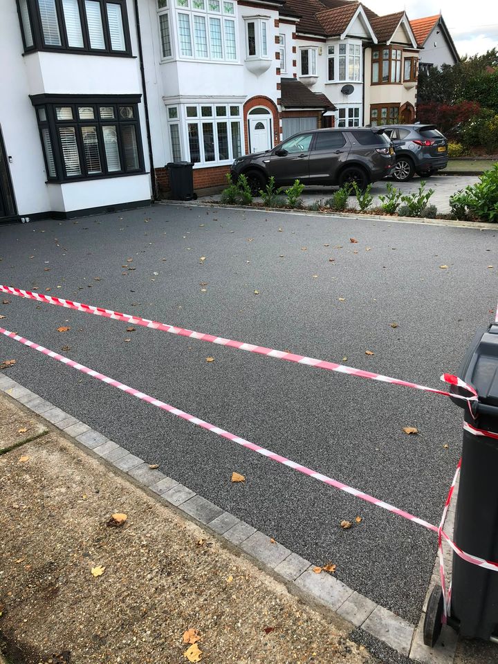 Resin-bound driveway project by PL Taylor Landscaping across Essex, Kent and London