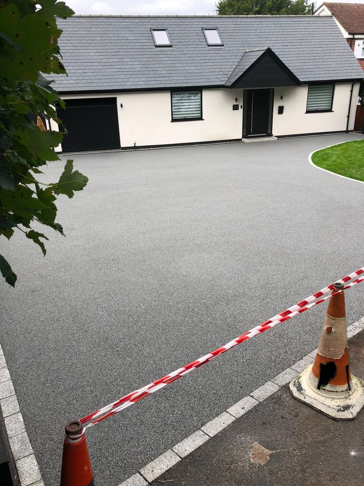 Resin-bound driveway project by PL Taylor Landscaping across Essex, Kent and London