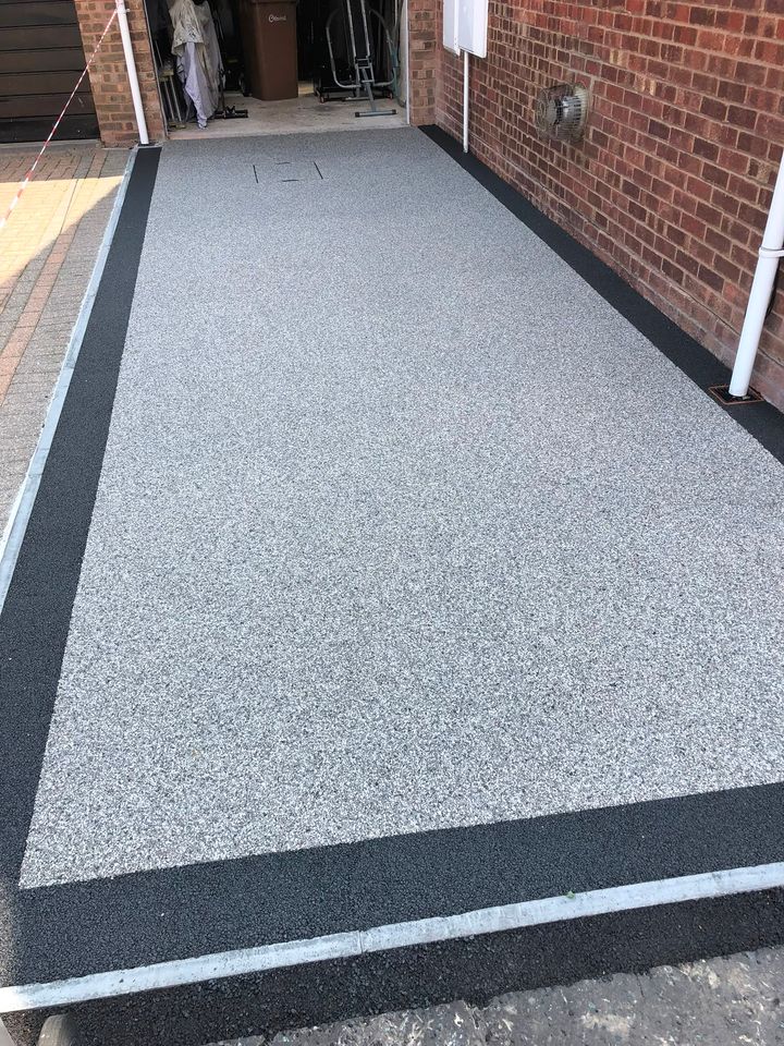 Resin-bound driveway project by PL Taylor Landscaping across Essex, Kent and London