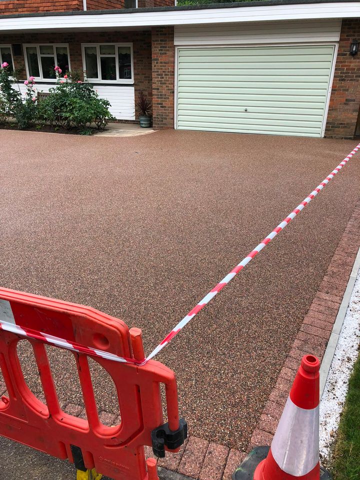 Resin-bound driveway project by PL Taylor Landscaping across Essex, Kent and London