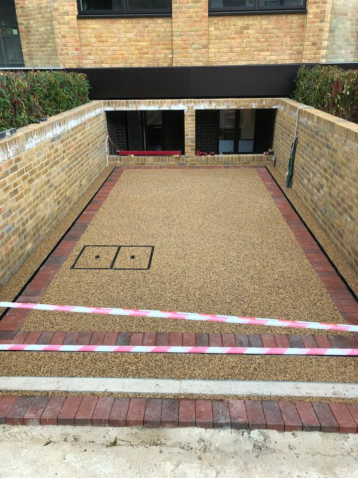 Resin-bound driveway project by PL Taylor Landscaping across Essex, Kent and London