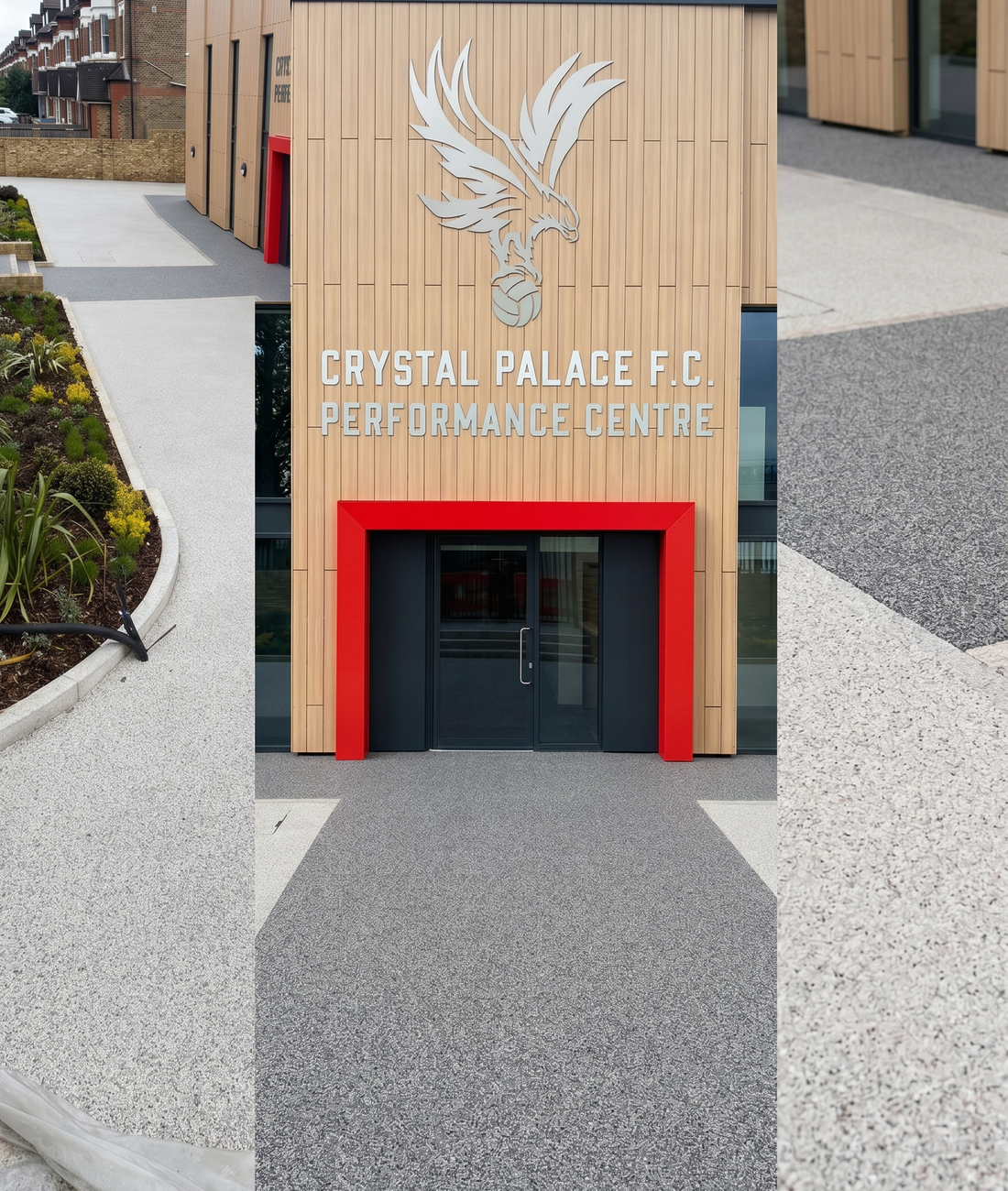 A commercial resin car park surface